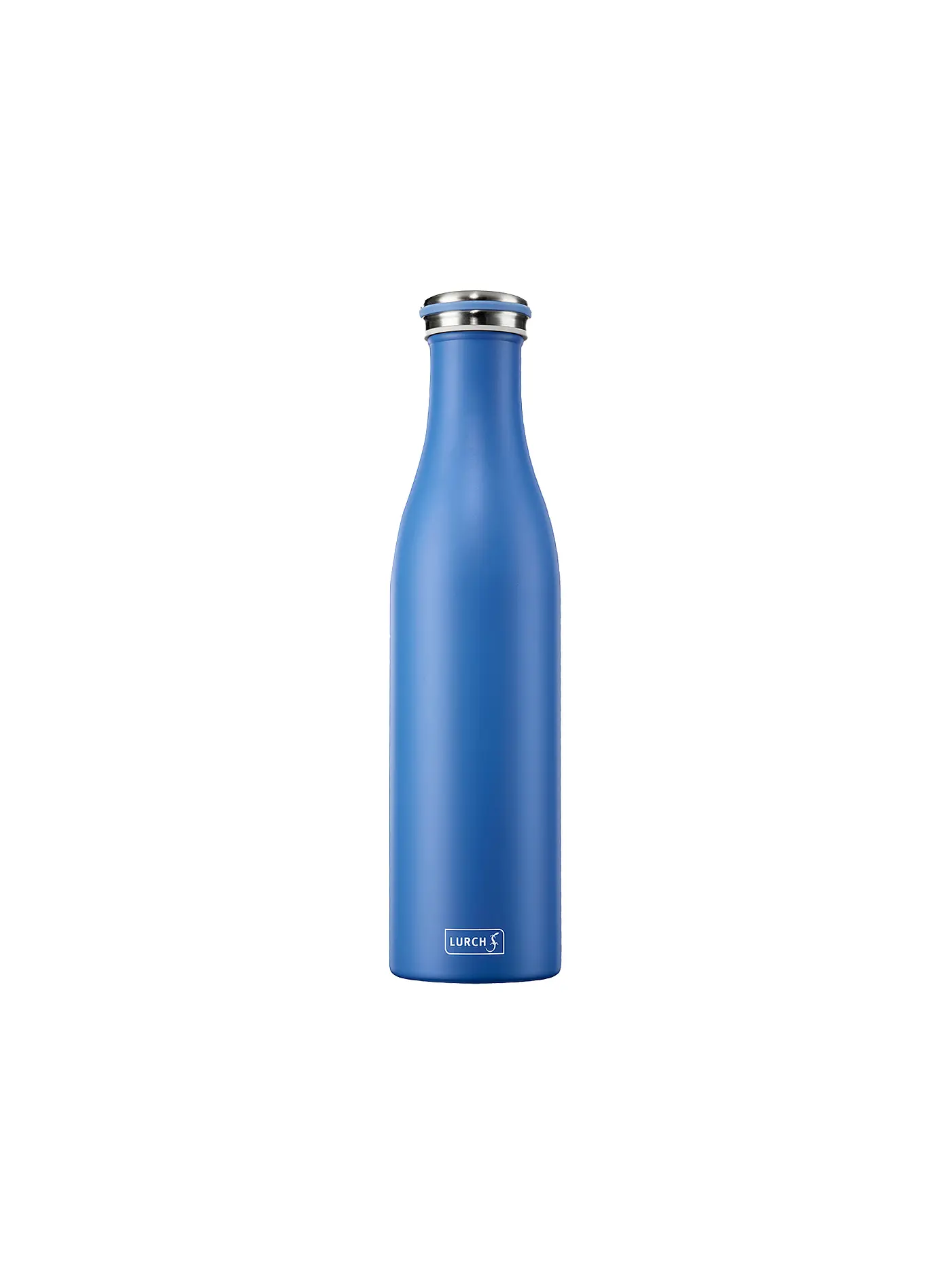 LURCH | Isolierflasche - Thermosflasche Edelstahl 0,75l Anthrazit-Met. | blau